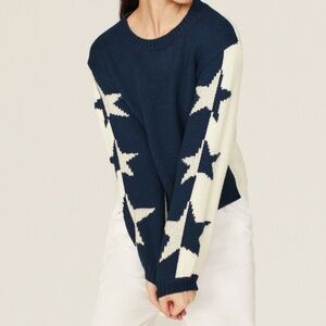 Splendid Blue Star Sweater, XS